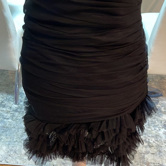 Women’s short black dress - Picture 3 of 8